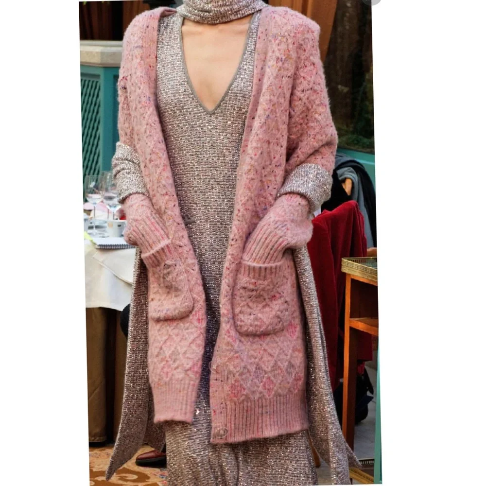 Chanel multicolor sequin sweater